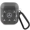 Чехол Mercedes Large Star Pattern для AirPods 2 | 1 Black (MEA28DPMGS)