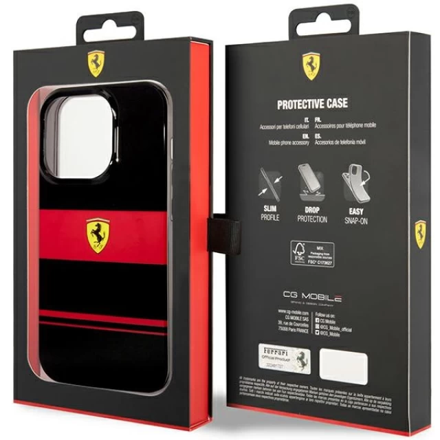 Чехол Ferrari IMD Combi для iPhone 14 Pro Black with MagSafe (FEHMP14SUCOK)