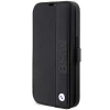 Чохол BMW для iPhone 14 Pro Leather Textured and Stripe Black (BMBKP14L22RDPK)