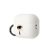 Чехол Karl Lagerfeld Silicone Karl Head 3D для AirPods Pro 2 White (KLAP2RUNIKH)