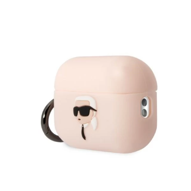 Чохол Karl Lagerfeld Silicone Karl Head 3D для AirPods Pro 2 Pink (KLAP2RUNIKP)