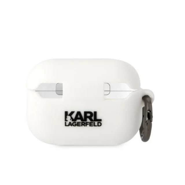 Чехол Karl Lagerfeld Silicone Choupette Head 3D для AirPods Pro 2 White (KLAP2RUNCHH)