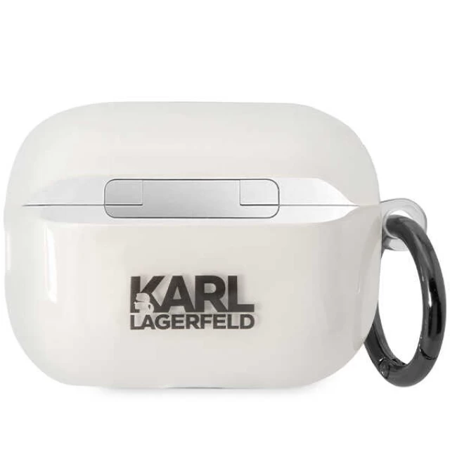 Чохол Karl Lagerfeld Ikonik Karl Lagerfeld для AirPods Pro 2 Transparent (KLAP2HNIKTCT)