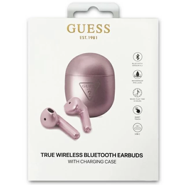 Бездротові навушники Guess Triangle Logo Purple (GUTWST82TRU)