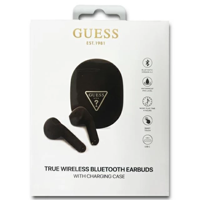 Бездротові навушники Guess Triangle Logo Black (GUTWST82TRK)
