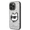 Чехол Karl Lagerfeld Glitter Choupette Patch для iPhone 14 Pro Silver (KLHCP14LG2CPS)