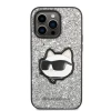 Чохол Karl Lagerfeld Glitter Choupette Patch для iPhone 14 Pro Silver (KLHCP14LG2CPS)