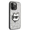Чехол Karl Lagerfeld Glitter Choupette Patch для iPhone 14 Pro Silver (KLHCP14LG2CPS)