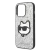 Чохол Karl Lagerfeld Glitter Choupette Patch для iPhone 14 Pro Silver (KLHCP14LG2CPS)