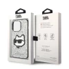 Чехол Karl Lagerfeld Glitter Choupette Patch для iPhone 14 Pro Max Silver (KLHCP14XG2CPS)