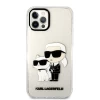 Чехол Karl Lagerfeld Gliter Karl & Choupette для iPhone 12 | 12 Pro Transparent (KLHCP12MHNKCTGT)