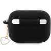 Чохол Guess Silicone Charm Heart Collection для AirPods Pro 2 Black (GUAP2LSCHSK)
