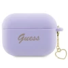 Чохол Guess Silicone Charm Heart Collection для AirPods Pro 2 Purple (GUAP2LSCHSU)