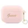 Чохол Guess Silicone Charm Heart Collection для AirPods Pro 2 Pink (GUAP2LSCHSP)