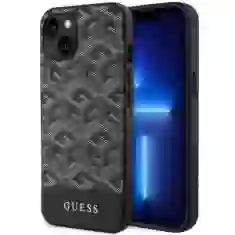 Чохол Guess GCube Stripes для iPhone 14 Black with MagSafe (GUHMP14SHGCFSEK)