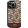 Чехол Guess GCube Stripes для iPhone 14 Pro Brown with MagSafe (GUHMP14LHGCFSEW)