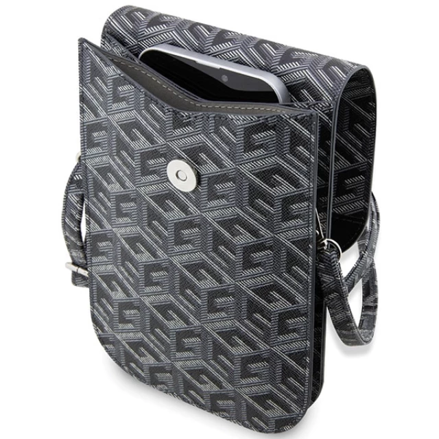 Чехол-сумка Guess G Cube Stripes (Bag) 19 x 11.5 x 2 cm Black (GUWBHGCFSEK)