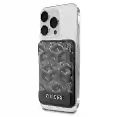 Чехол-бумажник Guess G Cube Stripes (Card Slot) Black with MagSafe (GUWMSHGCFSEK)