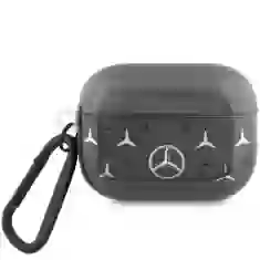 Чехол Mercedes Large Star Pattern для AirPods Pro 2 Black (MEAP28DPMGS)