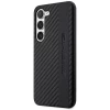 Чехол Mercedes для Samsung Galaxy S23 S911 Carbon Stripe&Embossed Black (AMHCS23SBLSCA)