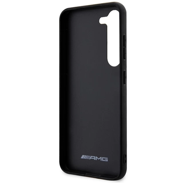 Чохол Mercedes для Samsung Galaxy S23 S911 Carbon Stripe&Embossed Black (AMHCS23SBLSCA)