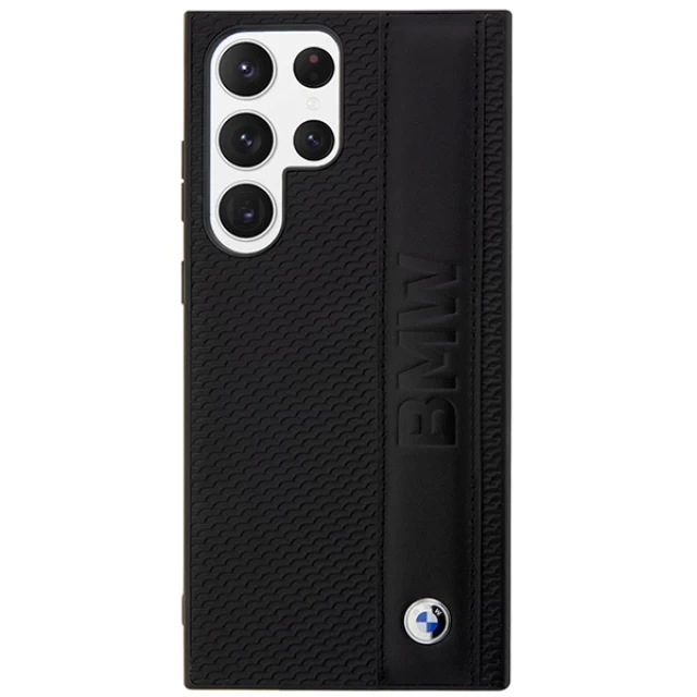 Чохол BMW для Samsung Galaxy S23 Ultra S918 Leather Textured and Stripe Black (BMHCS23L22RDPK)