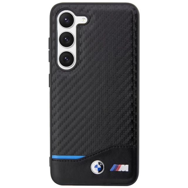 Чехол BMW для Samsung Galaxy S23 S911 Leather Carbon Black (BMHCS23S22NBCK)