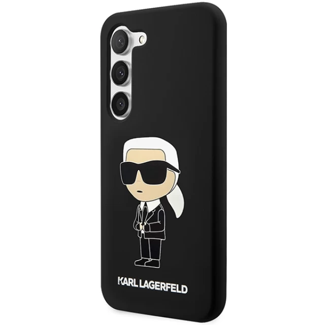 Чехол Karl Lagerfeld Silicone Ikonik для Samsung Galaxy S23 Plus S916 Black (KLHCS23MSNIKBCK)