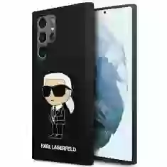 Чохол Karl Lagerfeld Silicone Ikonik для Samsung Galaxy S23 Ultra S918 Black (KLHCS23LSNIKBCK)