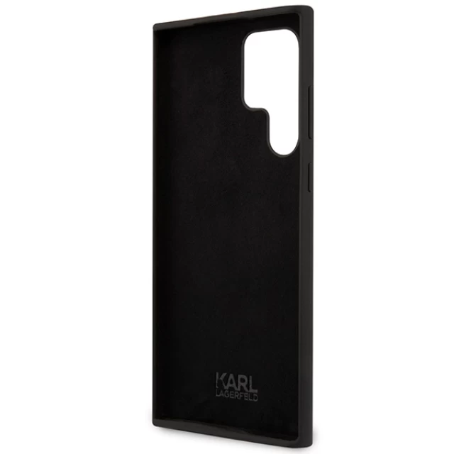 Чохол Karl Lagerfeld Silicone Ikonik для Samsung Galaxy S23 Ultra S918 Black (KLHCS23LSNIKBCK)