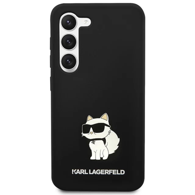 Чохол Karl Lagerfeld Silicone Choupette для Samsung Galaxy S23 S911 Black (KLHCS23SSNCHBCK)