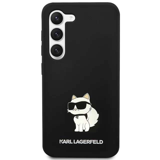 Чохол Karl Lagerfeld Silicone Choupette для Samsung Galaxy S23 Plus S916 Black (KLHCS23MSNCHBCK)