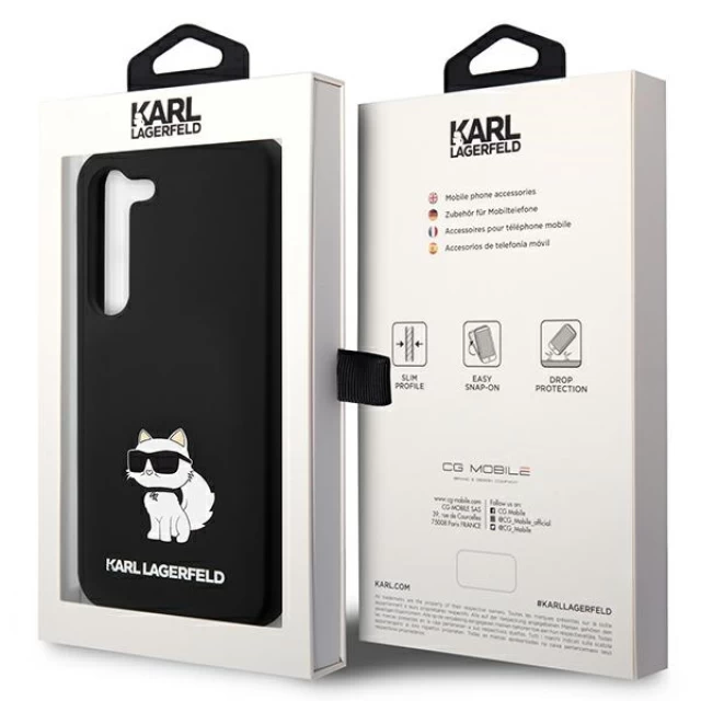 Чехол Karl Lagerfeld Silicone Choupette для Samsung Galaxy S23 Plus S916 Black (KLHCS23MSNCHBCK)