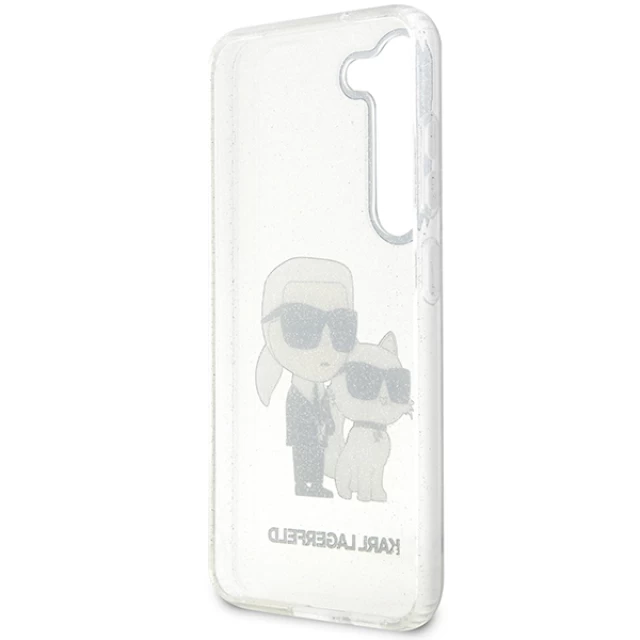 Чохол Karl Lagerfeld Gliter Karl & Choupette для Samsung Galaxy S23 Plus S916 Black (KLHCS23MHNKCTGT)