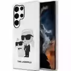 Чехол Karl Lagerfeld Gliter Karl & Choupette для Samsung Galaxy S23 Ultra S918 Transparent (KLHCS23LHNKCTGT)