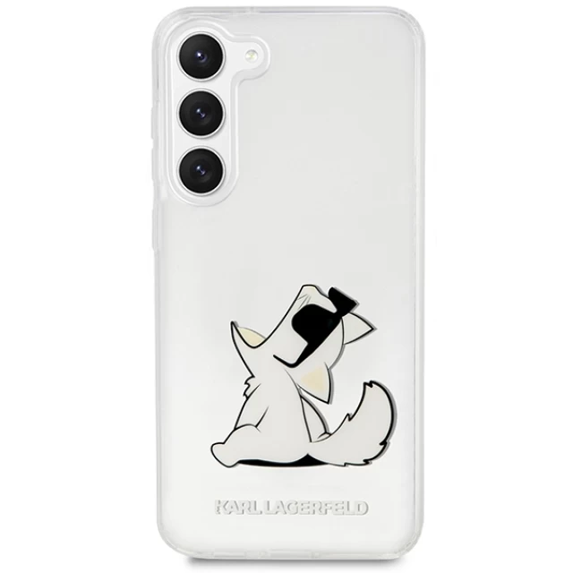 Чохол Karl Lagerfeld Choupette Fun для Samsung Galaxy S23 Plus S916 Transparent (KLHCS23MCFNRC)