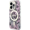 Чохол Guess Flower для iPhone 14 Pro Pink with MagSafe (GUHMP14LHCFWSP)