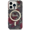 Чехол Guess Flower для iPhone 14 Pro Khaki with MagSafe (GUHMP14LHCFWSA)