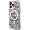 Чехол Guess Flower для iPhone 14 Pro Max Transparent with MagSafe (GUHMP14XHCFWST)