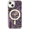 Чохол Guess Leopard для iPhone 14 Pink with MagSafe (GUHMP14SHLEOPWP)