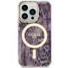 Чохол Guess Leopard для iPhone 14 Pro Max Pink with MagSafe (GUHMP14XHLEOPWP)