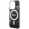 Чохол Guess Golden Marble для iPhone 14 Pro Black with MagSafe (GUHMP14LHTMRSK)