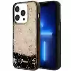 Чехол Guess Liquid Glitter 4G Transculent для iPhone 14 Pro Black (GUHCP14LLC4PSGK)