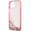 Чохол Guess Liquid Glitter 4G Transculent для iPhone 14 Pink (GUHCP14SLC4PSGP)