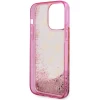 Чехол Guess Liquid Glitter 4G Transculent для iPhone 14 Pro Pink (GUHCP14LLC4PSGP)