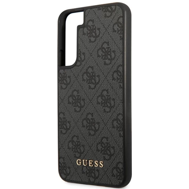 Чехол Guess 4G Metal Gold Logo для Samsung Galaxy S23 Plus Grey (GUHCS23MG4GFGR)