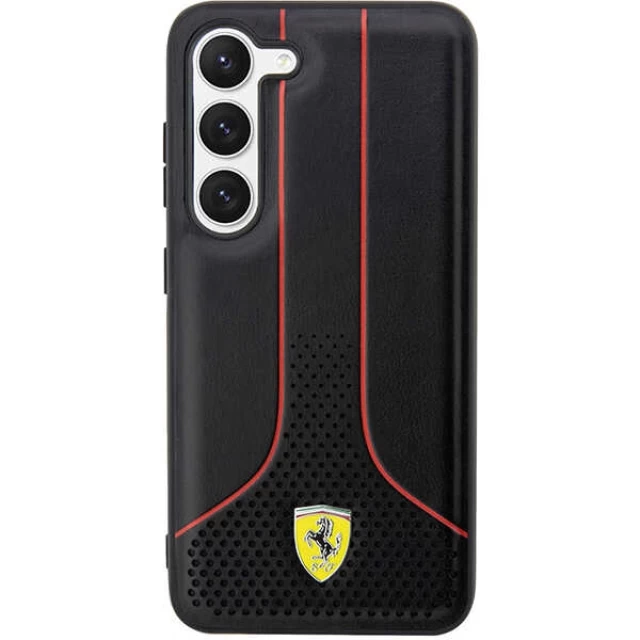 Чехол Ferrari для Samsung Galaxy S23 S911 Perforated 296 P Black (FEHCS23SPCSK)