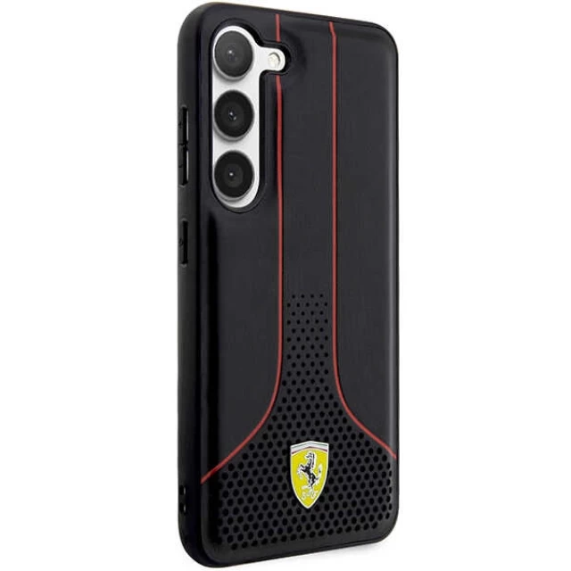 Чохол Ferrari для Samsung Galaxy S23 Plus S916 Perforated 296 P Black (FEHCS23MPCSK)
