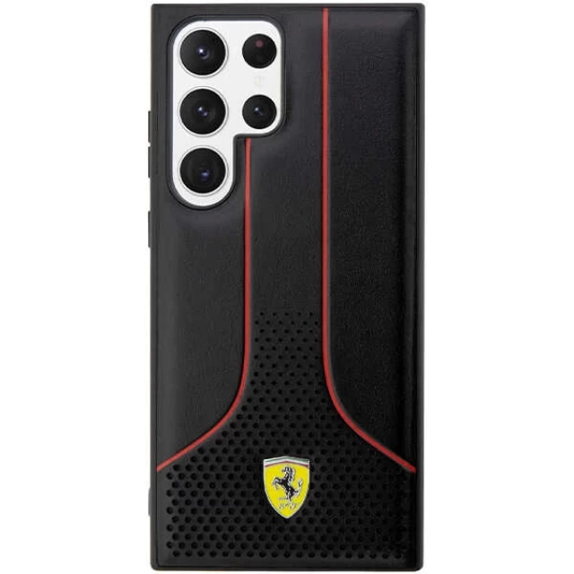 Чохол Ferrari для Samsung Galaxy S23 Ultra S918 Perforated 296 P Black (FEHCS23LPCSK)