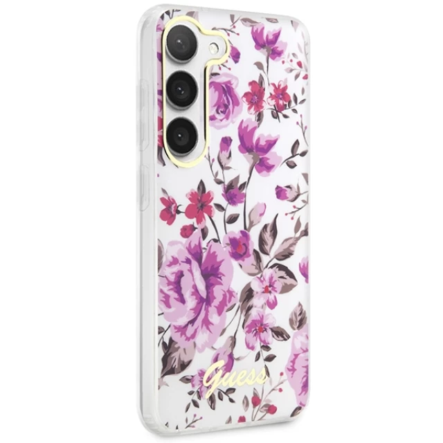 Чохол Guess Flower Collection для Samsung Galaxy S23 S911 White (GUHCS23SHCFWST)